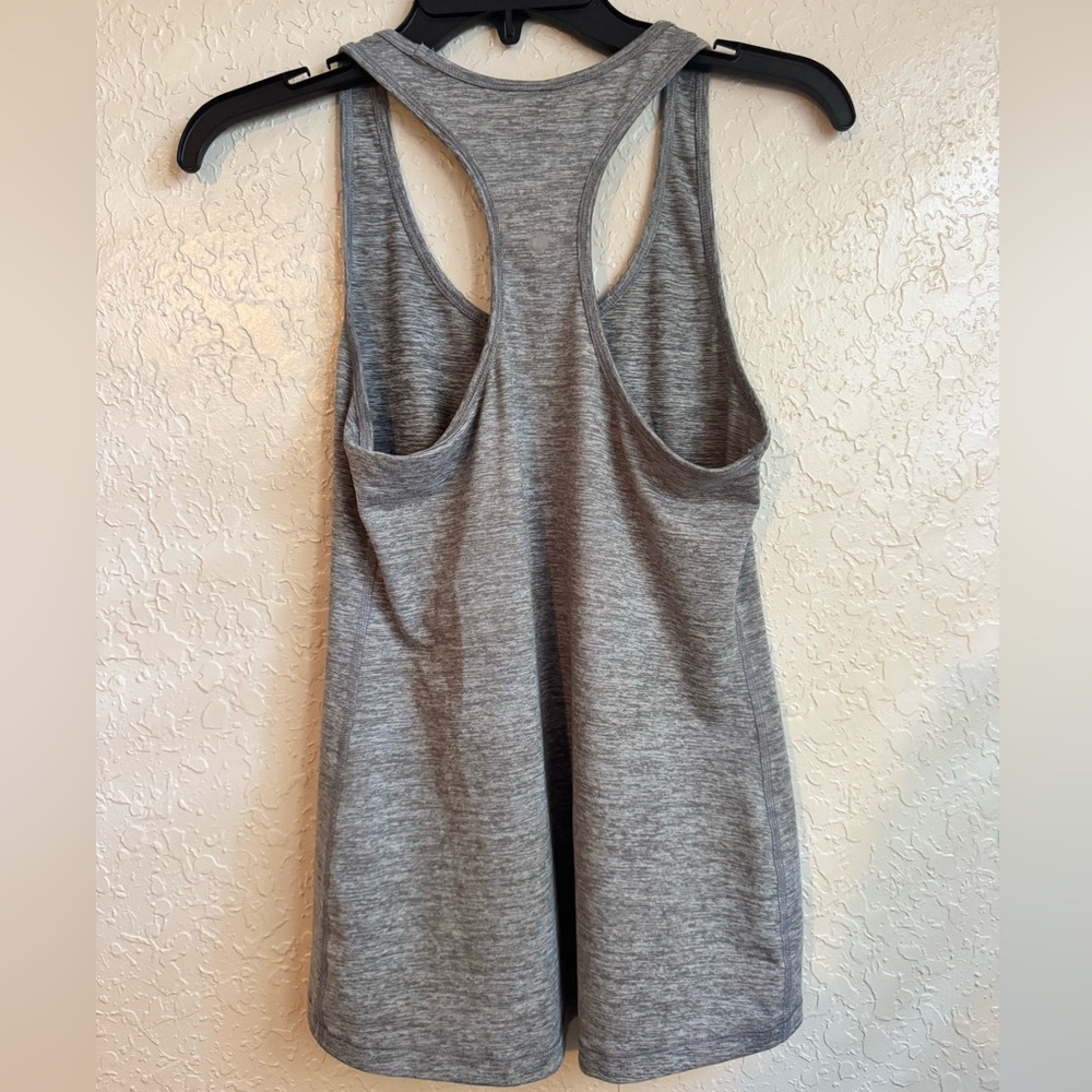 Heather Gray Yogalicious Racerback Tank Top - Picture 2 of 3